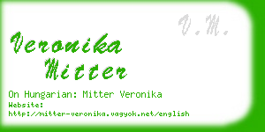 veronika mitter business card